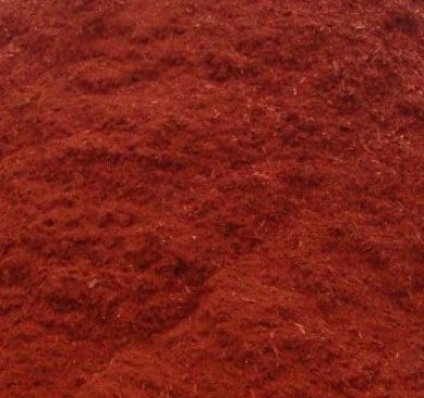 Dyed red mulch